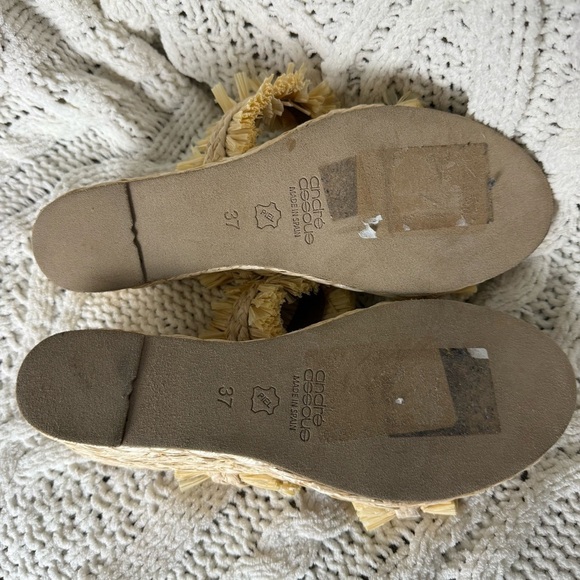 Andre Assous Nori Fringe Espadrille Wedge Size 37 main image 3